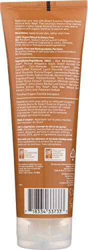 Desert Essence Organics Hydrating Almond Body Wash, 8 Oz