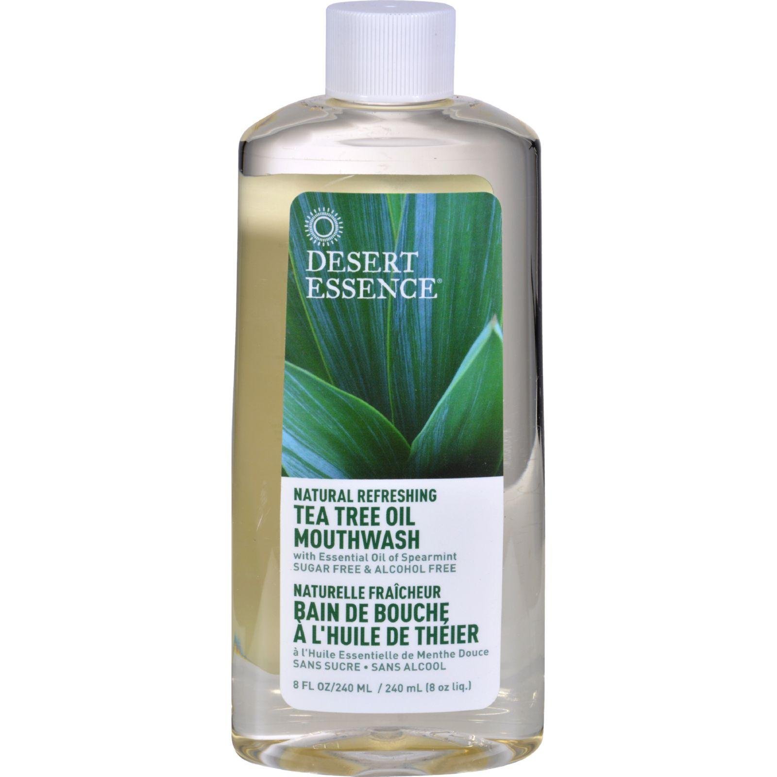Tea Tree Oil Mouthwash, Spearmint - Pack of 6, 8 Ounce bottles