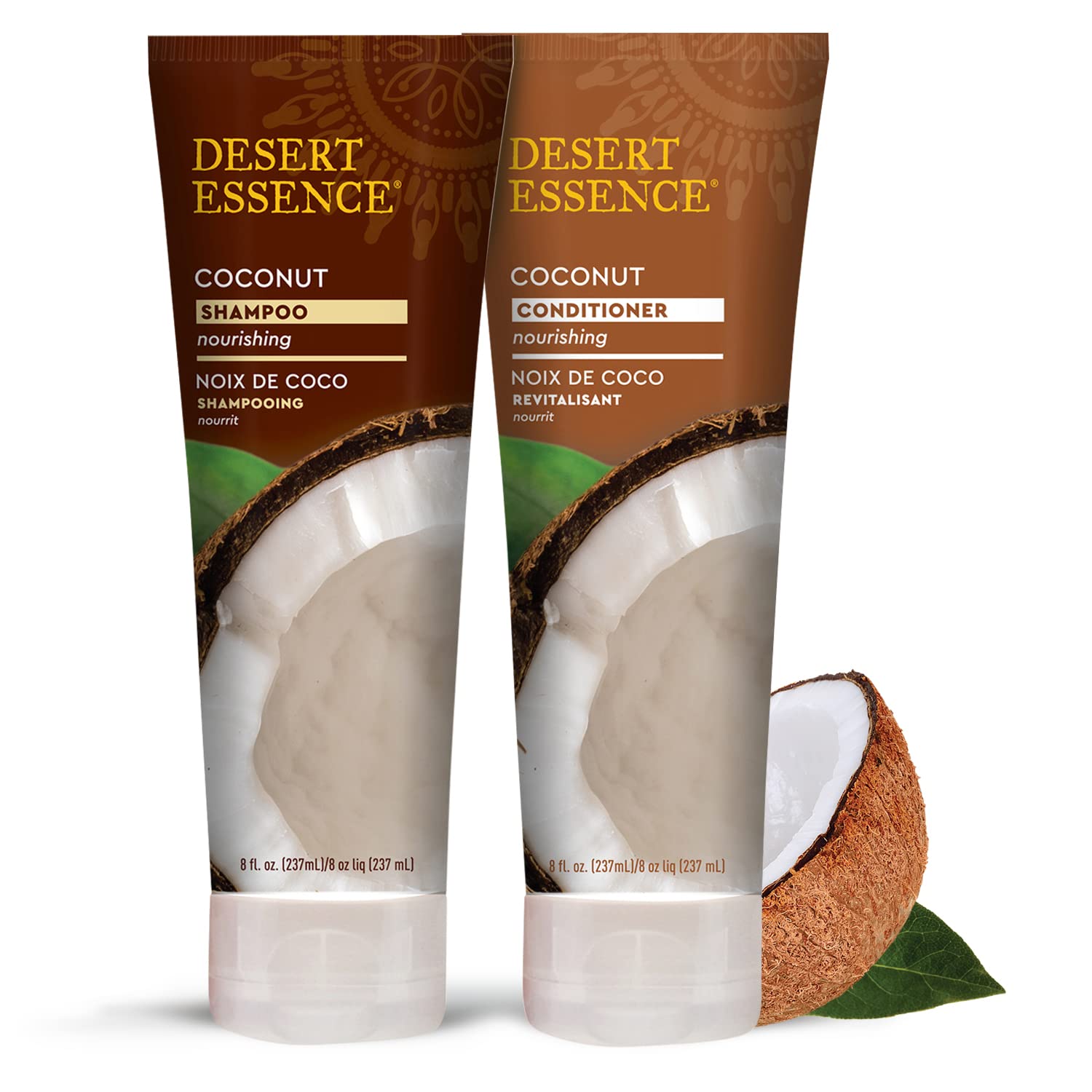 Nourishing Coconut Shampoo & Conditioner Bundle for Dry Hair - Refreshing Scent
